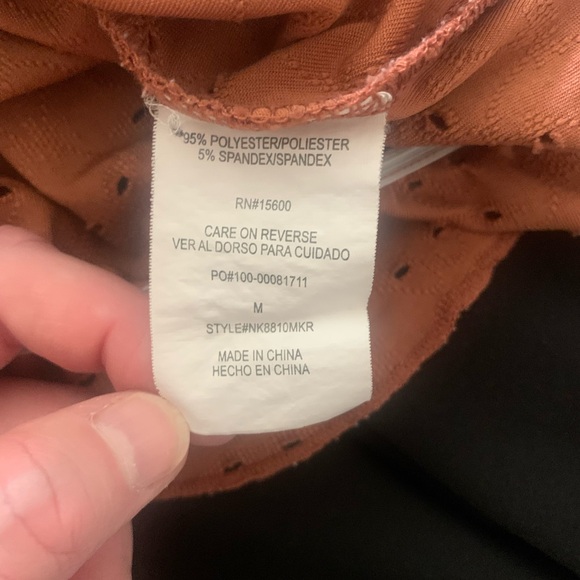 Rewind burnt Orange eyelet top with ruffles sleeves - Picture 6 of 7